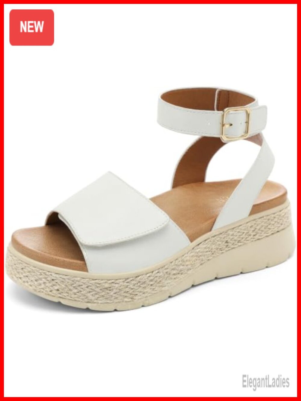 Platform Espadrille Wedge Sandals Orthopedic Arch Support